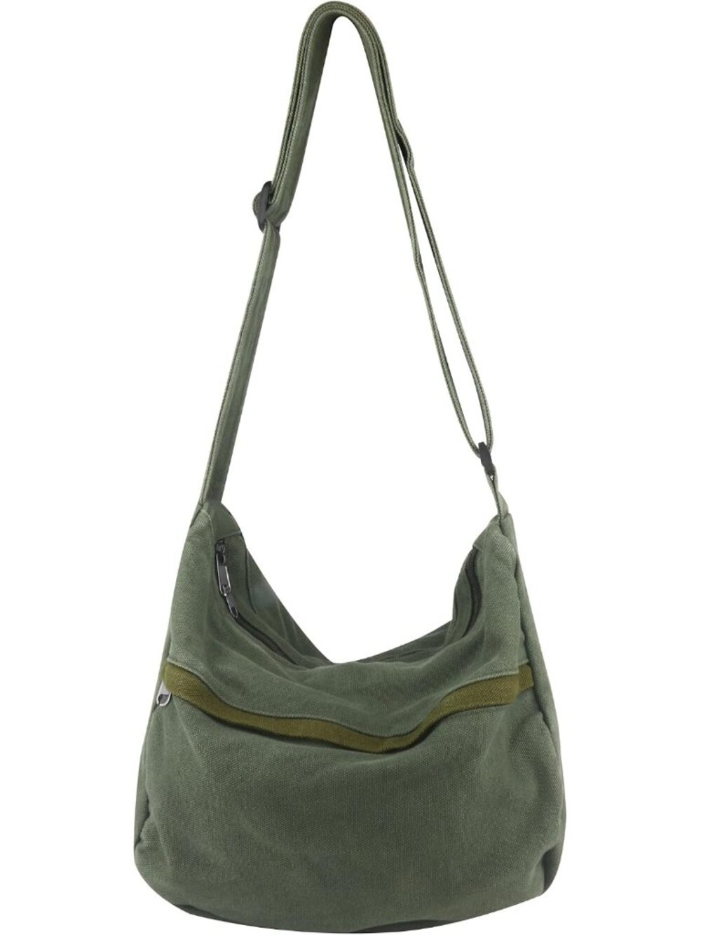 Canvas Casual Messenger Bag Hobo Crossbody Bag Canvas Shouder Tote Handbag for W